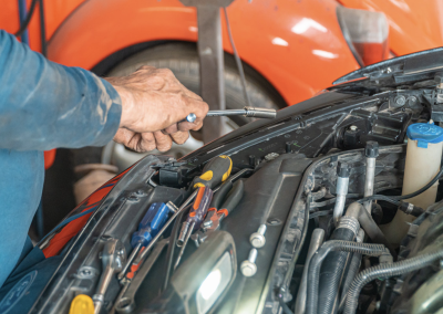 this image shows spark plugs and ignition coil in Deerfield Beach, FL